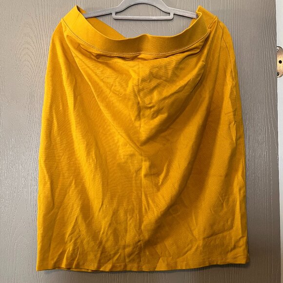 💛 Iris Mustard Pencil Skirt – Size 3XL (24–26) – Like New - Picture 1 of 3
